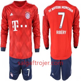 FC Bayern München Fodboldtrøjer Ribery 7 Børn Hjemmebanesæt 2018/19 Langærmet